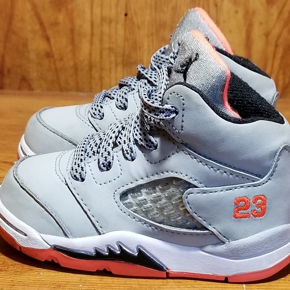 Jordan Other - Jordan Retro 5 Grey/White/Pink/Black Color Sz 4c